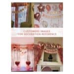 Σετ 45 τμχ Μπαλόνια Πάρτυ Γενεθλίων   , curtains και Happy Birthday banner - Rose Gold - Image 3