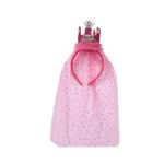 Στέκα Κορώνα Πάρτυ  Γενεθλίων με τούλι Happy Brithday Dark Pink