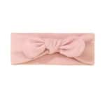 Παιδική- Βρεφική Μαλακή κορδέλα μαλλιών με φιόγκο 0-5 χρονών Pink