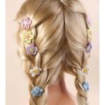 Παιδικό  Clip -Κοκαλάκι μαλλιών little flower - Blue - Image 2