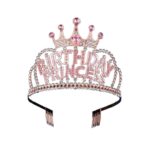 Παιδική- Γυναικεία κορώνα Πάρτυ Γενεθλίων Birthday Princess Ροζ με strass
