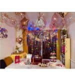 Σετ 45 τμχ Μπαλόνια Πάρτυ Γενεθλίων   , curtains και Happy Birthday banner - Rose Gold - Image 8