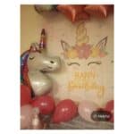 Σετ 5τμχ Μπαλόνια Πάρτυ Γενεθλίων Unicorn and stars - Pink - Image 4