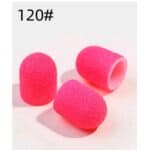 Σετ φρεζάκι +10 καπάκια ιδανικά για pedicure καθαρισμό φτέρνας 10x15mm  τροχόλιθου 120 Grid - Image 3