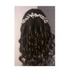 Νυφικό χτενάκι με κρύσταλλα σε ασημί χρώμα 20cm - Image 5