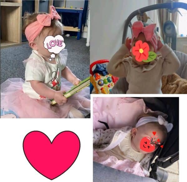 Σετ 5τμχ Παιδική- Βρεφική Μαλακή κορδέλα με  φιόγκο  0-8 χρονών multi colour 02 - Image 3