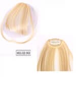 Φράντζα Ποστίς με κλιπ και ραβώμενη σε ξανθό χρώμα - Image 2