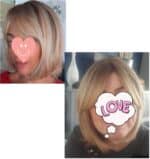 Γυναικεία περούκα σε ξανθό χρώμα συνθετική υψηλής ποιότητας 14 inches - Image 5