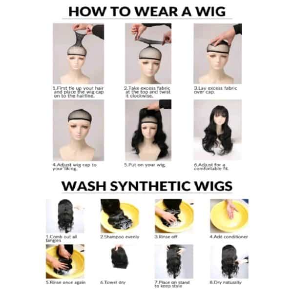 Γυναικεία περούκα σε Curly Καστανοκόκκινο χρώμα συνθετική υψηλής ποιότητας 14 inches - Image 6