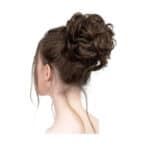 Ποστίς Κότσος με λάστιχο συνθετική τρίχα υψηλής ποιότητας - Καστανό ανοιχτό