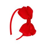 Παιδική  Στέκα Μαλλιών One colour μεγάλος φιόγκος Red