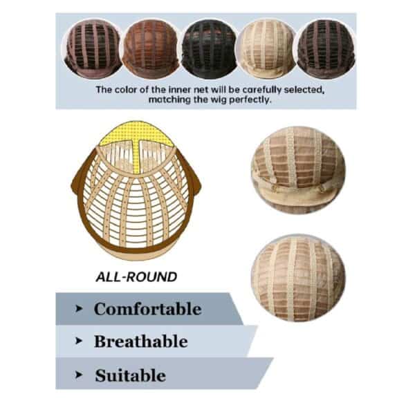 Γυναικεία περούκα σε Curly Καστανοκόκκινο χρώμα συνθετική υψηλής ποιότητας 14 inches - Image 5