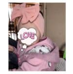 Παιδική- Βρεφική Μαλακή κορδέλα μαλλιών με μεγάλο φιόγκο 0 μηνών-2χρονών waffle Tirquoise - Image 2