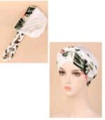 Γυναικείο Υφασμάτινο  Μαλακό Τουρμπάνι  μαλλιών White Braid - Image 2