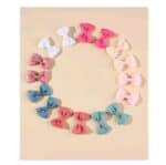 Παιδικό  Clip -Κοκαλάκι μαλλιών φιόγκος Bow με προστασία White 6cm - Image 3