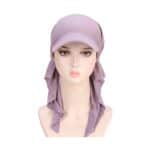 Γυναικείο Υφασμάτινο  Μαλακό Τουρμπάνι Καπέλο μαλλιών Dusty Purple