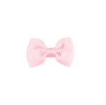 Παιδικό  Clip -Κοκαλάκι μαλλιών φιόγκος Bow με προστασία Pink 6cm