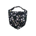 Γυναικεία  Μαλακή κορδέλα τύπου μπαντάνα Flowers Black