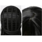 Γυναικεία περούκα συνθετική υψηλής ποιότητας - Μαύρο χρώμα 14 inches - Image 2