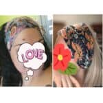 Γυναικεία  Μαλακή κορδέλα τύπου μπαντάνα Boho Blue - Image 2