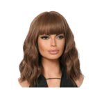 Γυναικεία περούκα σε καστανό χρώμα συνθετική υψηλής ποιότητας  Curly  Καστανό 14 inches