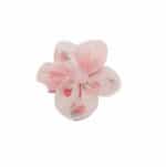 Παιδικό  Clip -Κοκαλάκι μαλλιών  Flower pearl με προστασία Pink