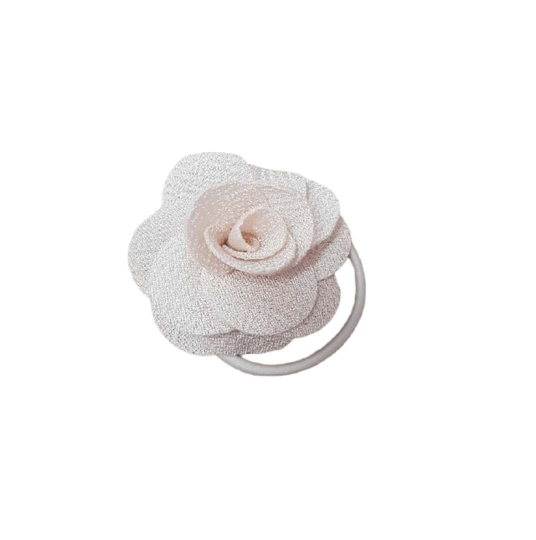 ivouar-rose-elastic-tie Παιδικό Λάστιχο - Κοκαλάκι μαλλιών Rose 5cm Ivouar - Image 1