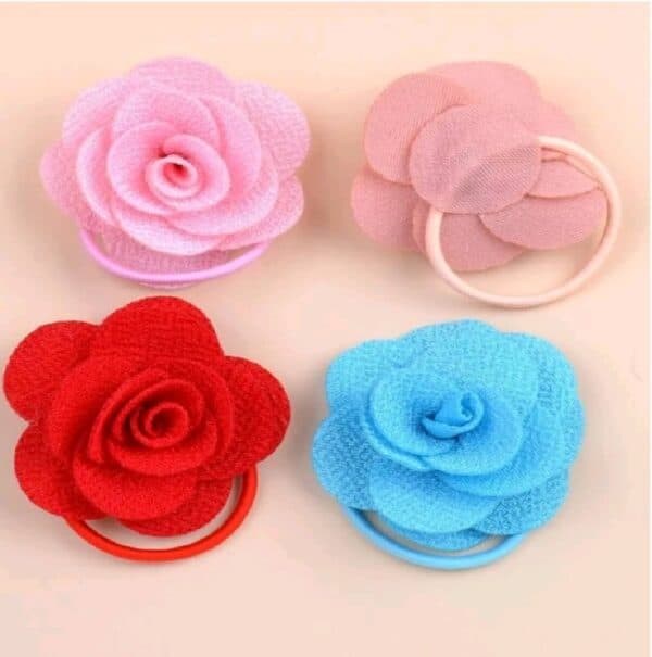 Παιδικό Λάστιχο - Κοκαλάκι μαλλιών Rose 5cm Purple - Image 3