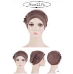 Γυναικείο Υφασμάτινο  Μαλακό Τουρμπάνι  μαλλιών Pink flower - Image 2