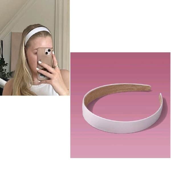 Γυναικεία-παιδική  Στέκα μαλλιών Simple White - Image 2