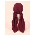 Γυναικείο Υφασμάτινο  Μαλακό Τουρμπάνι  μαλλιών  bordeux Only Long - Image 2