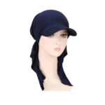 Γυναικείο Υφασμάτινο  Μαλακό Καπέλο Τουρμπάνι  μαλλιών navy blue ( Μπλε)
