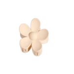 Γυναικείο fashion clip- Κλάμερ  κοκάλινο Beige Flower 7cm