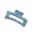 Γυναικείο fashion clip- Κλάμερ  κοκάλινο Blue Dots 8 cm