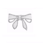 Νυφικό Γυναικείο Κλιπ crystals and pearls φιόγκος 7cm