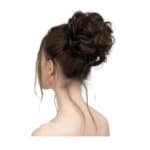 Ποστίς Κότσος με λάστιχο συνθετική τρίχα υψηλής ποιότητας - Καστανό σκούρο