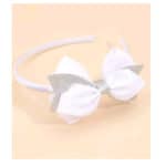 Στέκα Παιδική-βρεφική Λευκή με ασημί glitter Βάφτισης- παρανυφάκι - Image 2