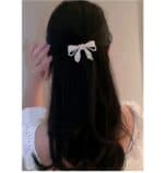 Νυφικό Γυναικείο Κλιπ crystals and pearls φιόγκος 7cm - Image 2