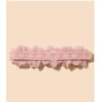 Παιδική- Βρεφική Dusty Pink κορδέλα με λουλούδια + 2 κλιπ για βάφτιση και παρανυφάκια 0-5 χρονών - Image 4