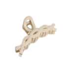 Γυναικείο fashion clip- Κλάμερ  κοκάλινο Beige 11cm