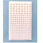 Καρτέλα με αυτοκόλλητα πέρλες λευκές για χτένισμα σε διάφορα μεγέθη - Image 3