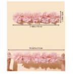 Παιδική- Βρεφική Dusty Pink κορδέλα με λουλούδια + 2 κλιπ για βάφτιση και παρανυφάκια 0-5 χρονών - Image 2