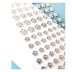 Καρτέλα με αυτοκόλλητα κρύσταλλα λουλούδι για χτένισμα σε διάφορα μεγέθη - Image 2