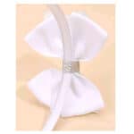 Στέκα Παιδική-βρεφική Λευκή με ασημί glitter Βάφτισης- παρανυφάκι - Image 3