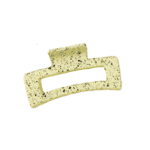 Γυναικείο fashion clip- Κλάμερ  κοκάλινο Yellow Dots 8 cm