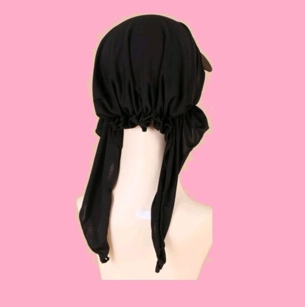 Γυναικείο  Μαλακό  Καπέλο Τουρμπάνι  μαλλιών - Black (Μαύρο) - Image 2