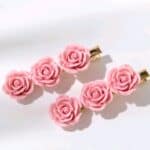 Γυναικείο fashion Σετ 2 τμχ clip Roses Pink - Image 2