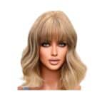 Γυναικεία περούκα ξανθό  χρώμα συνθετική υψηλής ποιότητας 14 inches