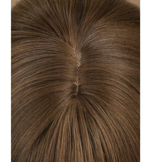 Γυναικεία περούκα σε καστανό  χρώμα συνθετική υψηλής ποιότητας 14 inches - Image 3