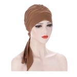 Γυναικείο Υφασμάτινο  Μαλακό Τουρμπάνι  μαλλιών  Brown Sand long (καφέ)